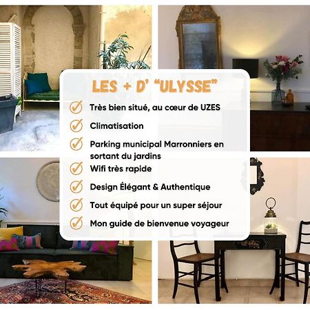 Ulysse, Appartement Spacieux Au Centre Historique D'Uzes En Rez-De-Chaussee Avec Exterieur, Proche Parking Des Marroniers Екстер'єр фото